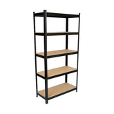 Estante Metálico Negro 180x120x60cm - 600KG